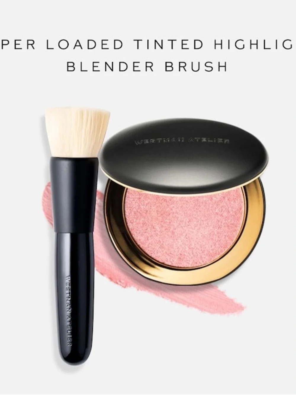 Westman Atelier Clean Highlighter Blender Brush NEW